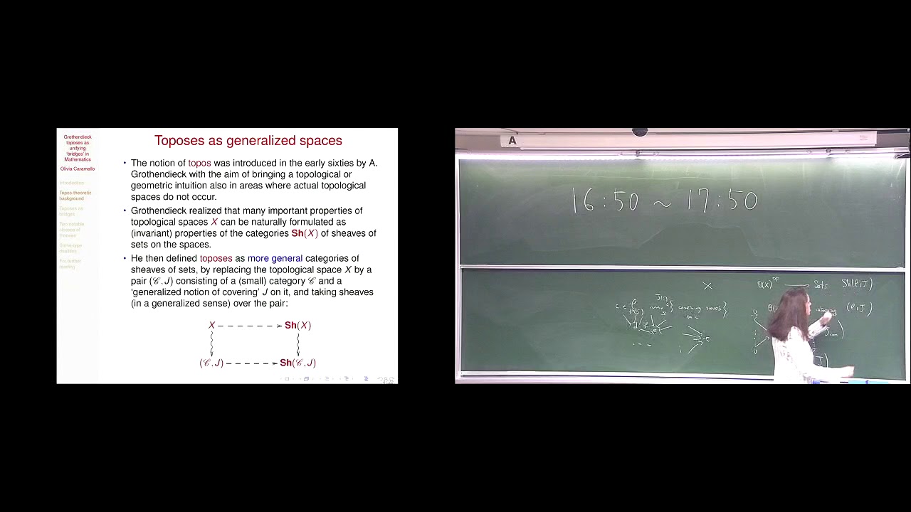 Kyoto Univ. "Top Global Course Special Lecture" Olivia Caramello, L.2 | KyotoU Channel