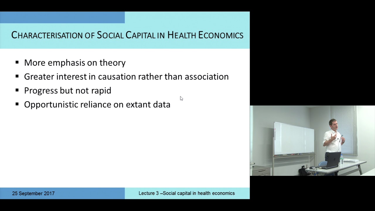 Kyoto University "Health Economics and Social Capital" Lecture 4, Prof. John Cairns | KyotoU Channel
