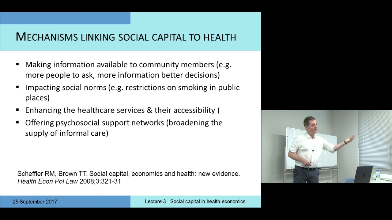 Kyoto University "Health Economics and Social Capital" Lecture 3, Prof. John Cairns | KyotoU Channel