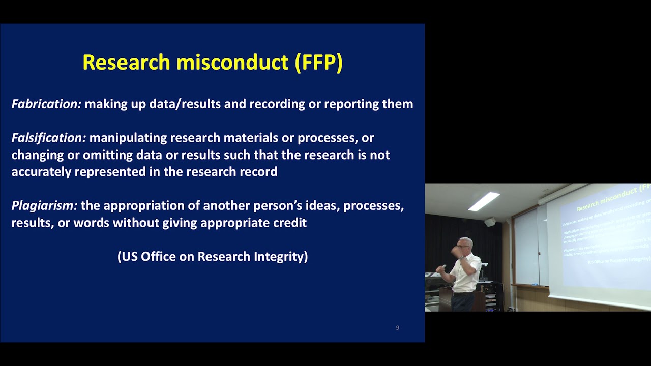 Kyoto Univ. "Research Integrity: Telling the truth and exposing lies" Prof. Ian Roberts, Aug 1, 2017 | KyotoU Channel